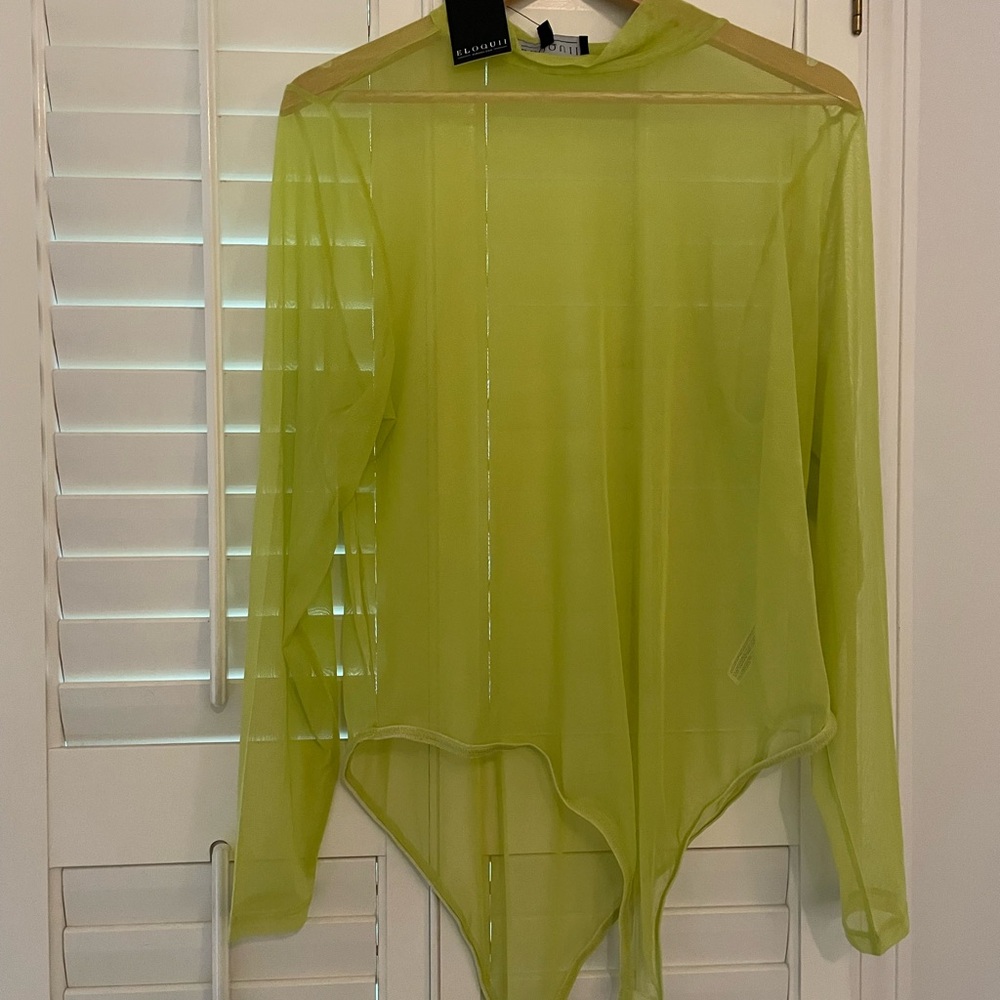 NWT Eloqui mesh bodysuit, 22